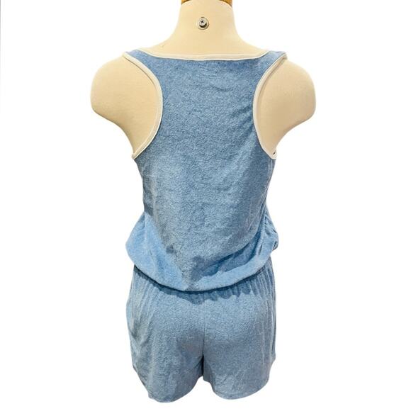 POLO RALPH LAUREN Blue TERRY One-Piece ROMPER Beachwear Size M NWOT - Picture 8 of 8